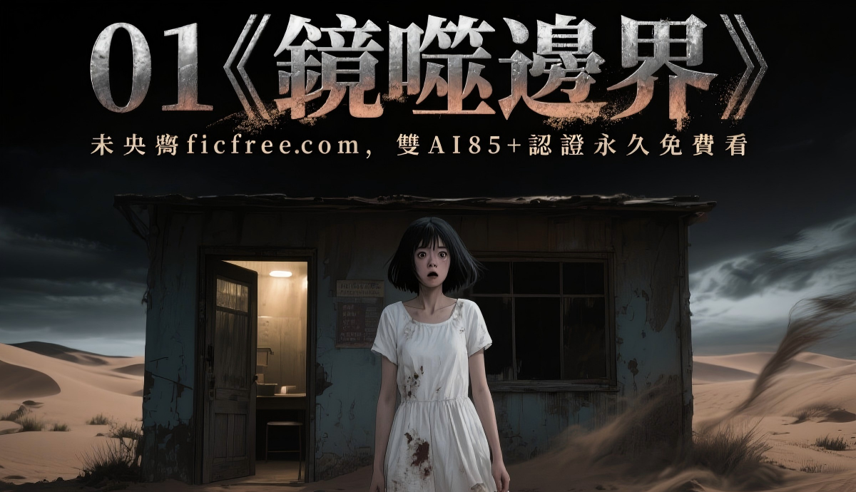 《鏡噬邊界》懸疑小說封面圖，暗色背景中破碎鏡面映出人物剪影，象徵記憶與現實的邊界模糊。