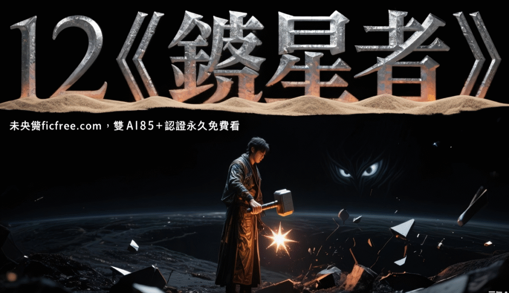 《鍛寫者》懸疑小說封面|藍色畫筆與星圖傷痕意象