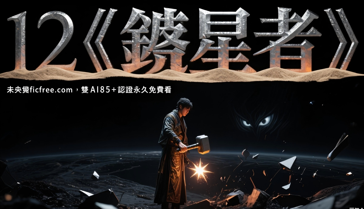 《鍛寫者》懸疑小說封面｜藍色畫筆與星圖傷痕意象