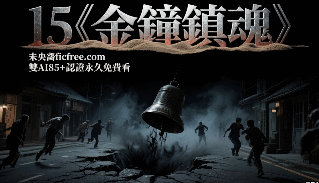 《金鐘鎮魂》懸疑小說封面視覺|深山古宅飛檐、青銅鐘紋與霧氣元素設計