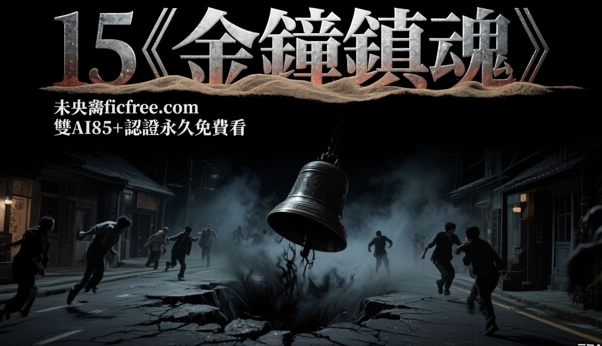 《金鐘鎮魂》懸疑小說封面視覺｜深山古宅飛檐、青銅鐘紋與霧氣元素設計