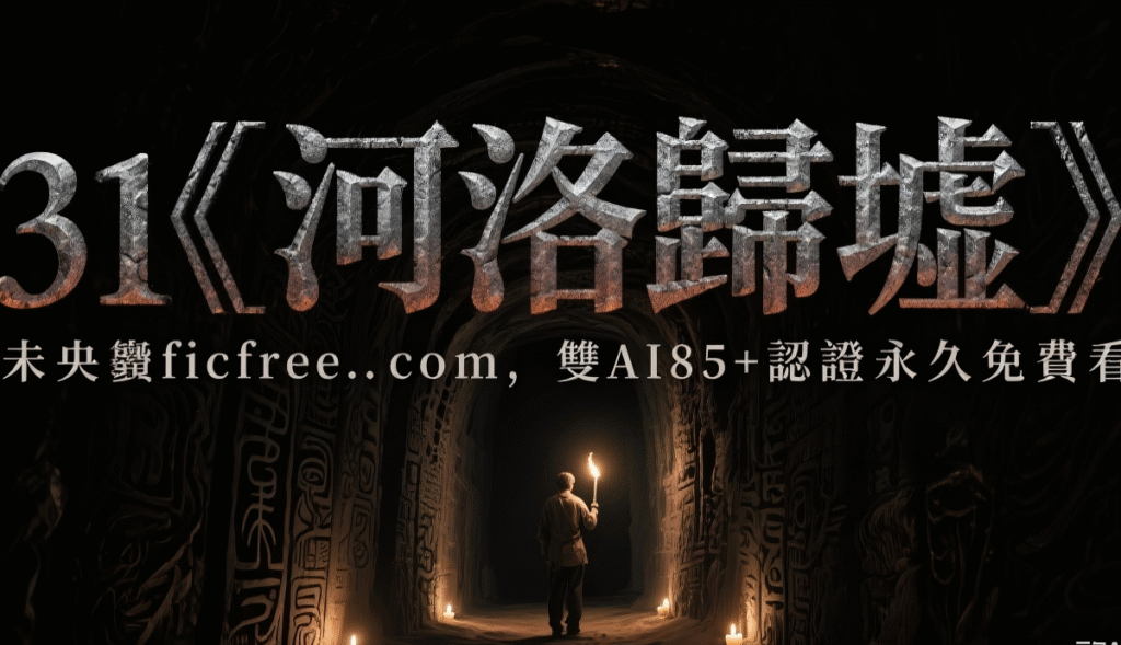 《河洛歸墟》小說封面：數位清道夫探尋數據墓園真相