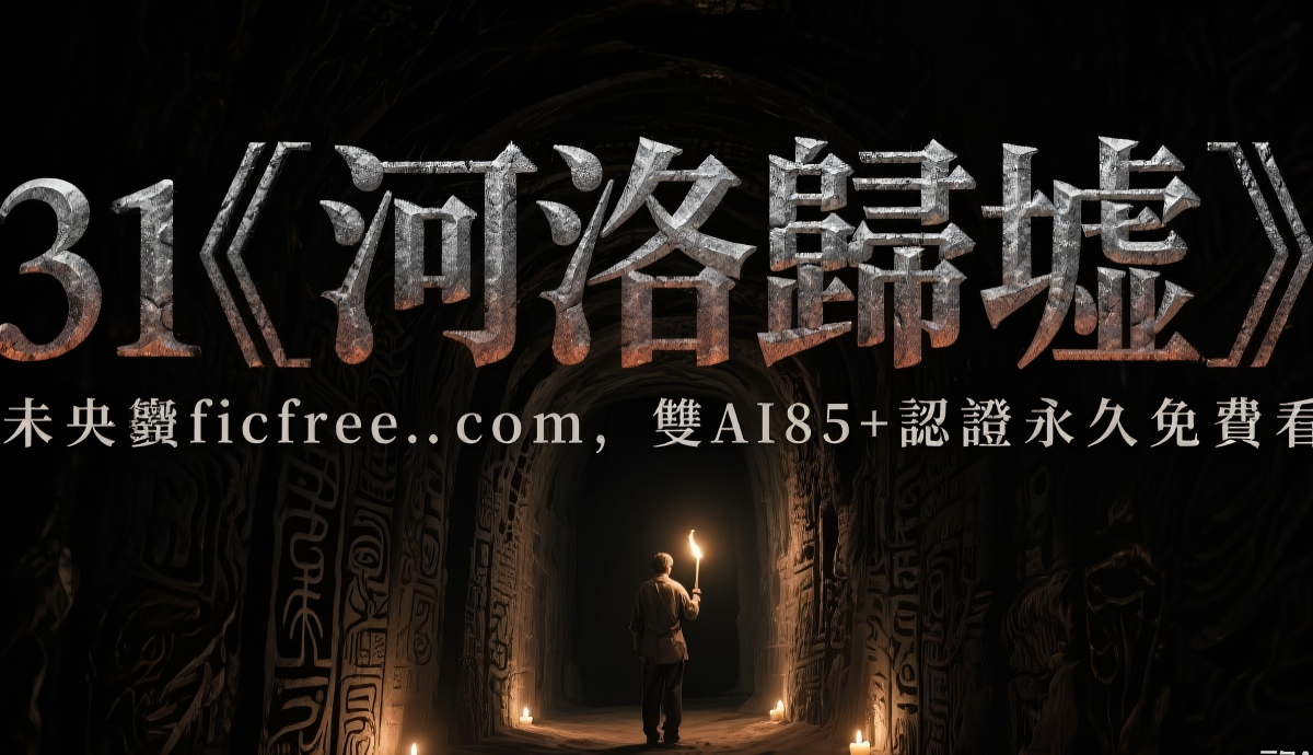 《河洛歸墟》小說封面：數位清道夫探尋數據墓園真相