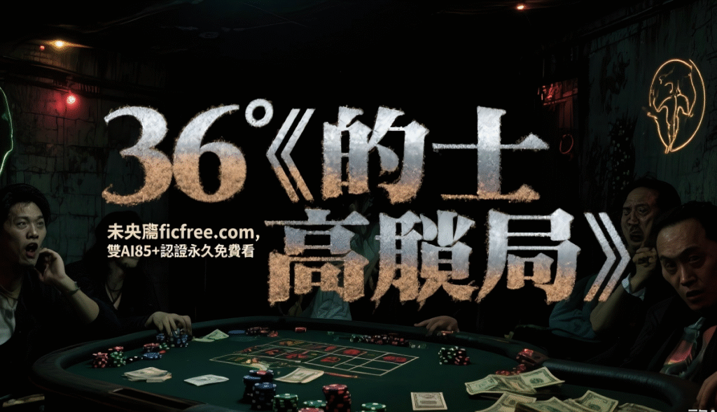 《的士高賭局》小說封面：夜上海霓虹燈下，雀雲閣賭坊門前散落骨牌與銀票，偵探扆未央持放大鏡調查命案現場，背景瀰漫鴉片煙霧與危險氣息。