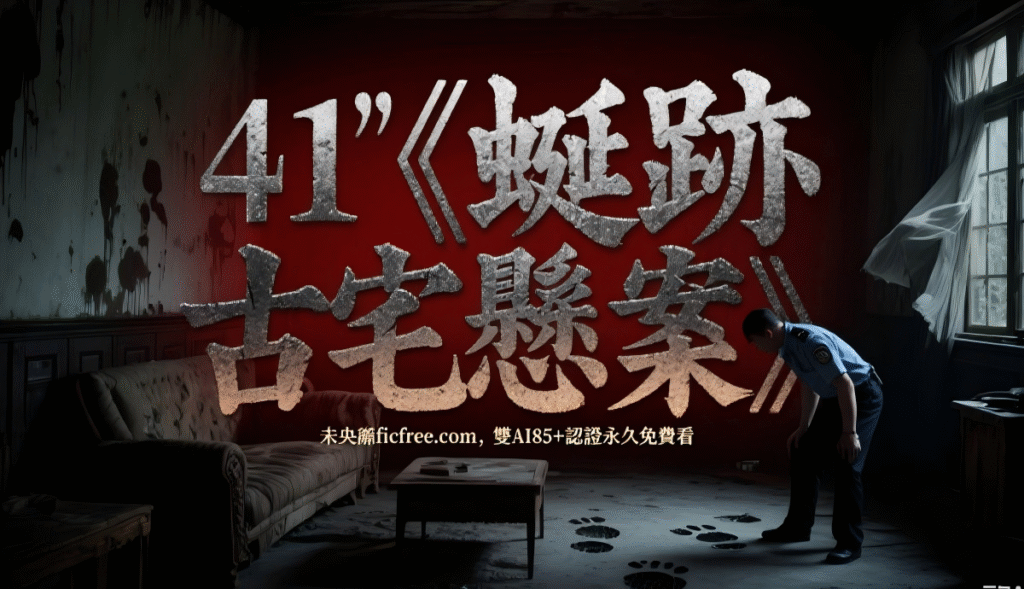 《蜒跡古宅懸案》小說封面圖，展示雕樑畫棟的古宅剪影與懸疑氛圍元素