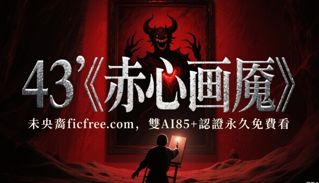 《赤心畫魘》懸疑小說封面圖｜畫布蠕動顏料與凝視眼睛視覺設計