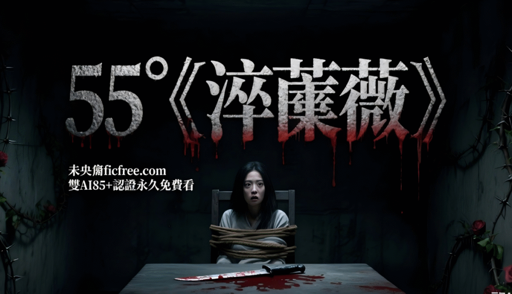 《淬薔薇》小說封面圖｜中世紀古堡背景搭配黑色玫瑰與毒酒杯｜AI 評分 98 分經典級懸疑作品