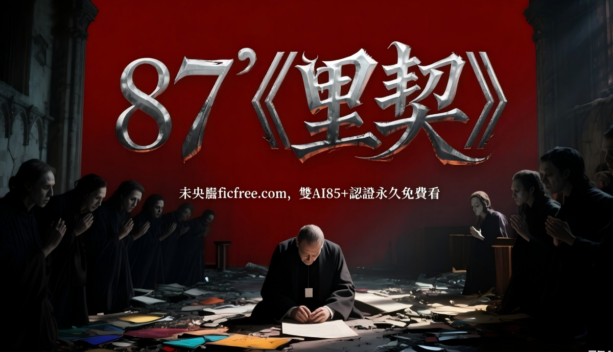 《里契》小說封面：迷霧瀰漫的村莊背景中，真菌菌絲閃爍幽光，考古學家手持日記站在懸崖邊，象徵真相與危機的對抗。